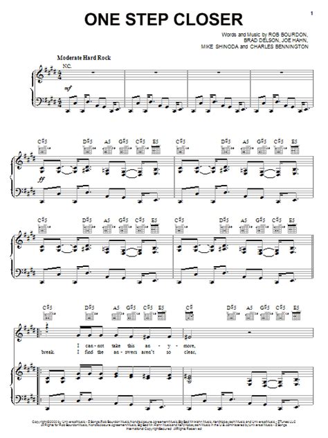 One Step Closer | Sheet Music Direct