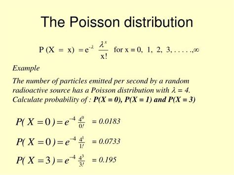 PPT - The Poisson distribution PowerPoint Presentation, free download - ID:421414