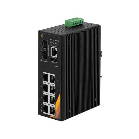 10-Port Industrial Gigabit Managed Ethernet Switch-EG5-1002-10GSFP ...