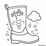 Cute Rain Boots Coloring Page  Pagescom sketch template