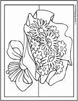 102  Flower Coloring Pages Tulips Roses Lilies Daisies Bouquets sketch template