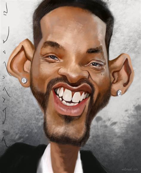 Will Smith Celebrity Caricature Drawing By Durandujar 5