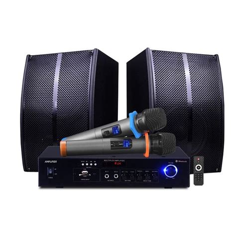 Wooden box 8 inch Subwoofer Home Karaoke Speaker Set KTV System ...