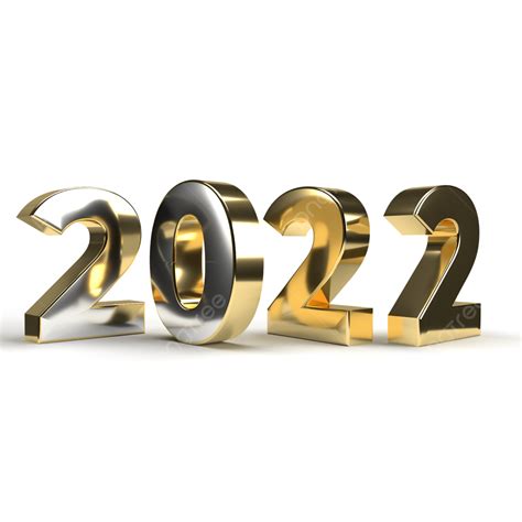 Gold 2022 3d Images, 3d Gold Style 2022, 2022 3d, Gold 2022, 3d 2022 Png PNG Image For Free Download