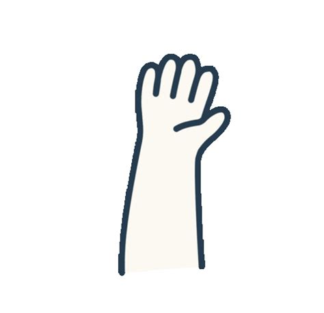 Hand Waving Animated Gif