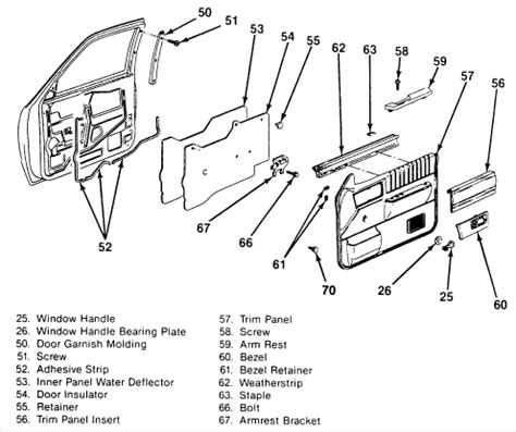 Chevy Door Parts Diagram