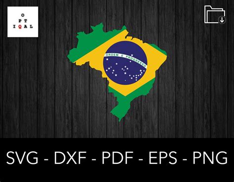 Brazil Flag Svg Brazilian Map Png Brasil Sticker Country - Etsy Canada