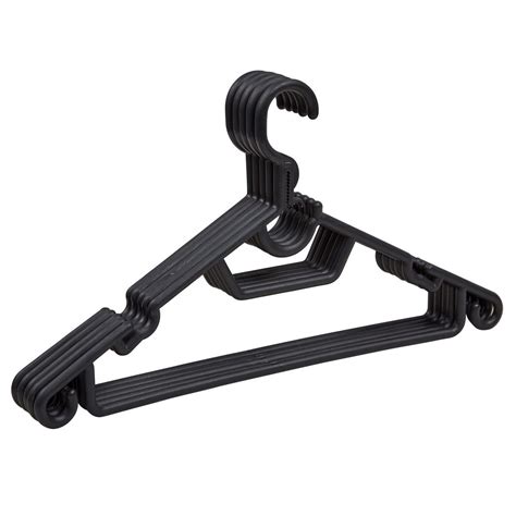 20 Pack Plastic Clothes Hangers Black | Shop Today. Get it Tomorrow! | takealot.com