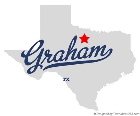 Map of Graham, TX, Texas