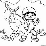 Go Diego Coloring Page 18350 14488 sketch template