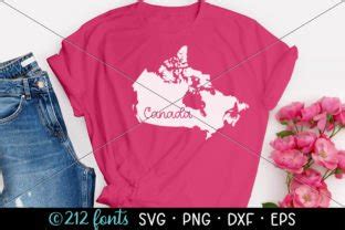 Canada Map Outline Word Clip Art SVG PNG Graphic by 212 Fonts · Creative Fabrica
