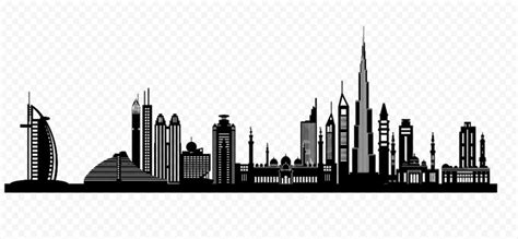 Dubai Skyline Building City Silhouette PNG | Citypng