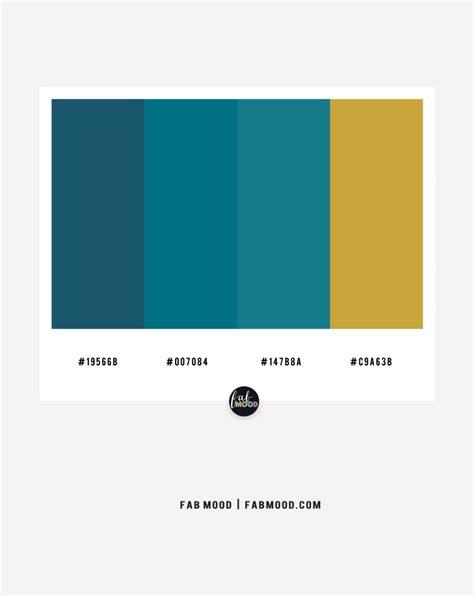 Slate teal and gold color scheme – color combo #39 1 - Fab Mood | Wedding Color, Haircuts ...