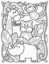 Zoo Animals Pictures To Color sketch template