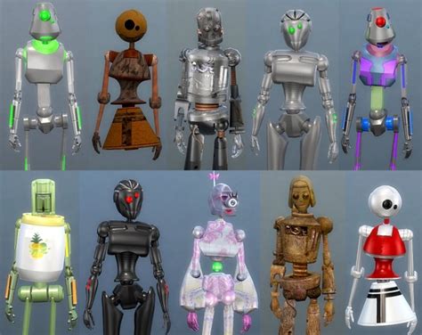 Lots More Bots, 21 New Servo Overrides by Esmeralda at Mod The Sims » Sims 4 Updates