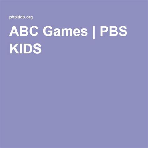 ABC Games | Abc games, Pbs kids, Math games