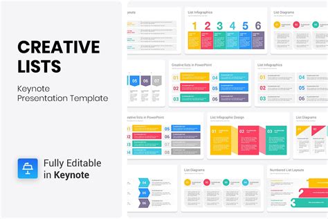 Lists Keynote Presentation Template | Nulivo Market