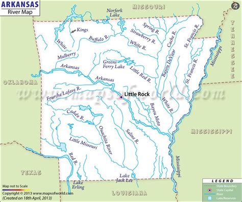 Arkansas River Map | Rivers in Arkansas | Arkansas, Map, River