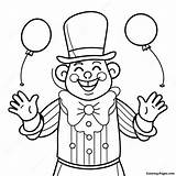 Happy Clown Juggling Colors Coloring Page  Pagescom sketch template