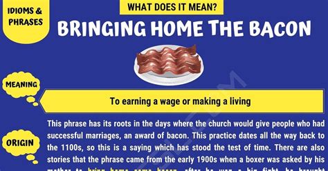 Bring Home the Bacon: the History of this Idiom and How It Can Be Used • 7ESL