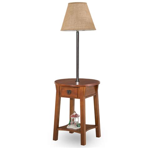 Leick Chocolate Chairside Solid Wood Lamp Table - Home - Furniture - Living Room Furniture ...