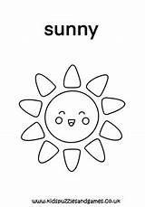Sunny Coloring sketch template