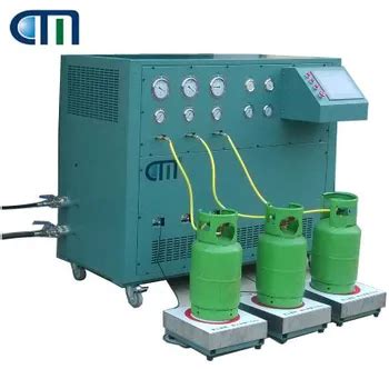 Three Stations R22 / R134a Refrigerant Charging Filling Machine For Iso ...