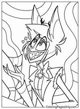 Hazbin Raskrasil Alastor Xcolorings Sketch Coloring Page sketch template