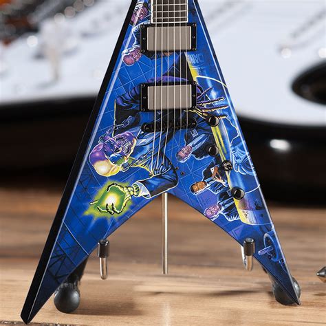 Dave Mustaine // Signature V Rust In Peace Mini Guitar Replica - AXE HEAVEN® - Touch of Modern