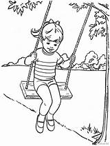 Kids Playing Swing Coloring Page Free Printable Color  Vrogueco sketch template