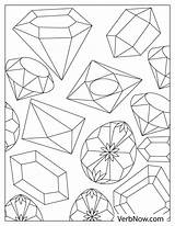Gem Coloring Pages sketch template