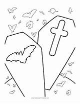 Coffin Coloring Pages sketch template