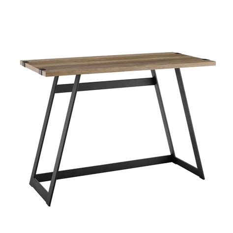 Buxton Desk | Industrial console tables, Industrial entry table, Oak ...