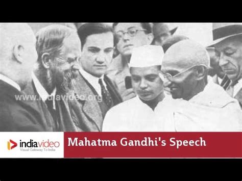 Mahatma Gandhi's Speech (Unedited Voice) - YouTube