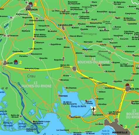AVIGNON MAP - TravelsFinders.Com