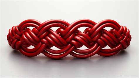 Premium Photo | Red Chinese Knots String on White Transparent Background