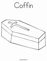 Coffin Coloring Page  Twisty Noodle sketch template