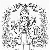 Oktoberfest Coloring Pages  Stable Diffusion Online sketch template