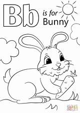 Letter B Is For Bunny coloring Page  Free Printable Coloring Pages sketch template