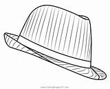 Stylish Hat Coloring Page For Kids  Free Hats Printable Pages sketch template