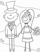 Wedding Coloring Page sketch template