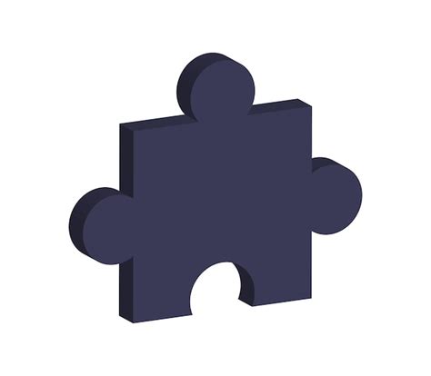 Premium Vector | Three-dimensional puzzle