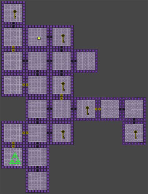 -An example of a dungeon map generated by our solution. Keys and locked... | Download Scientific ...