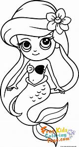 Mermaid Baby Ariel Coloring Pages sketch template