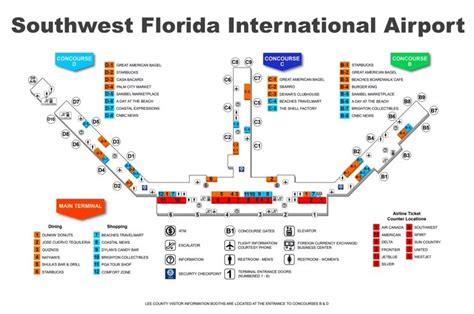 Southwest Florida International Airport map - Ontheworldmap.com