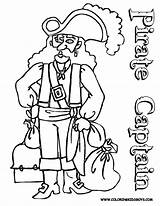 Scurvy Pirate Coloring Page Pirates Costume Free  sketch template