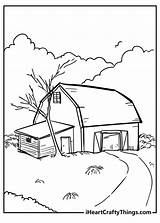 Farm House Coloring Pages sketch template