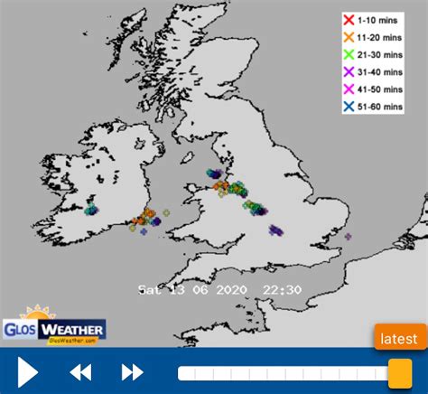 UK Lightning Map and Thunderstorm Detector | Live Tracker at ...