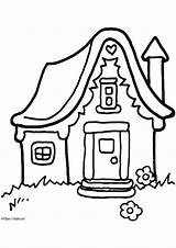 Stilt House Coloring Clip Fishery Kleurplaat Pages Vector Clipart  sketch template