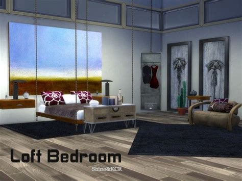 The Sims Resource: Bedroom Loft by ShinoKCR • Sims 4 Downloads | Sims 4 ...